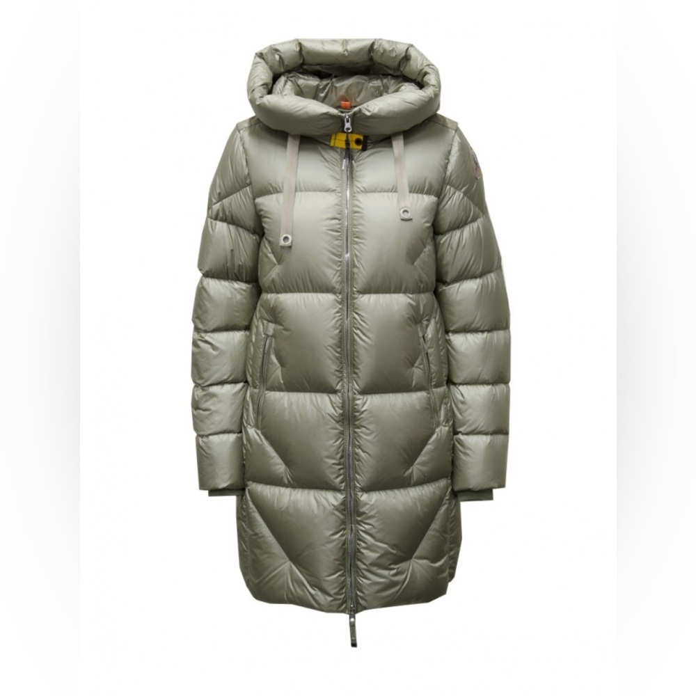 Parajumpers Janet Down Parka Sage Green Hooded Coat Women’s Size M Authentic